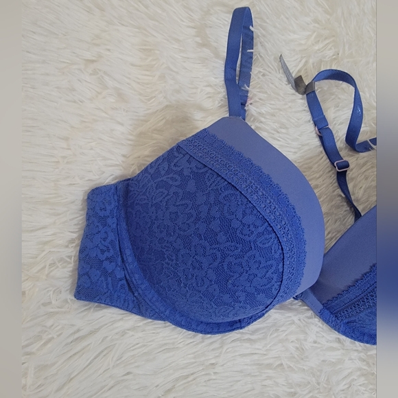 Aerie Blue Lace Bra 36B - Picture 2 of 15